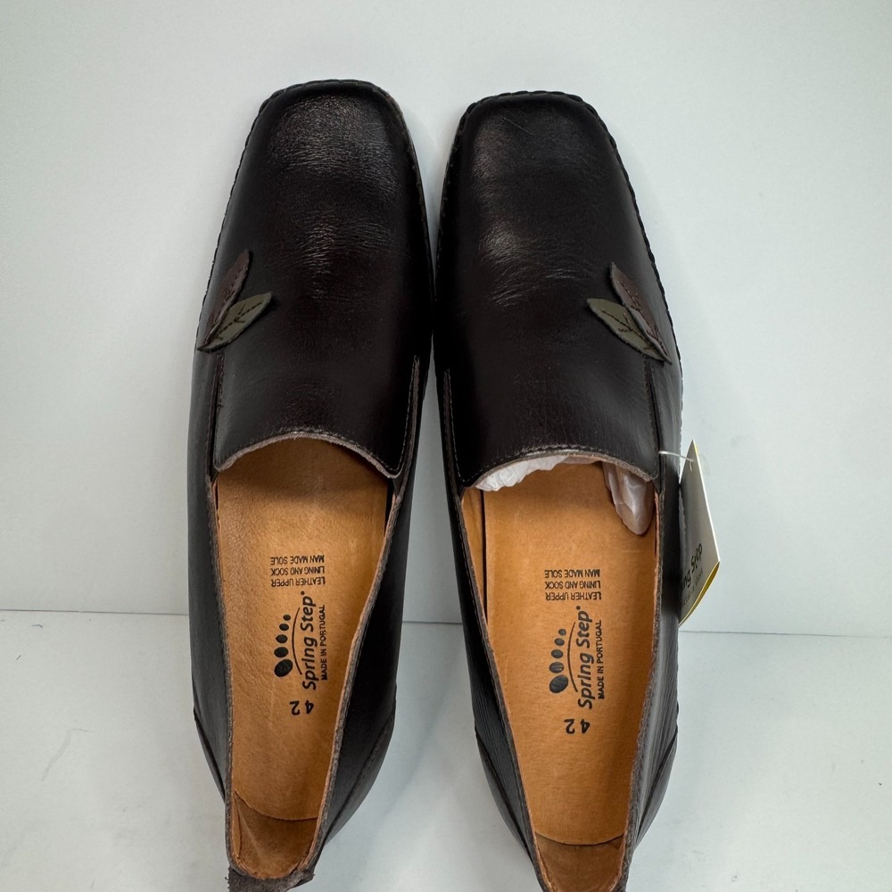 Spring Step Kismet Slip-On Loafers Brown Leather Women's Comfort EU 42  US 11 - Picture 8 of 10